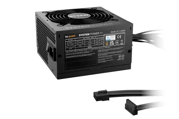 SYSTEM POWER 11 550 W - 80 Plus Bronze | Alimentation ATX 3.1 - be quiet! - Chargeur et alimentation - visuel 2