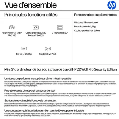 Z2 G1a Wolf Pro Security Edition - HP - Station de Travail - visuel 9