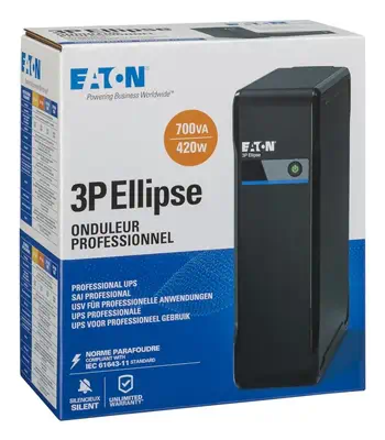 Eaton 3P Ellipse 700 alimentation d'énergie non interruptible Eaton - visuel 1 - hello RSE - Fonctionnalité de test automatique de la batterie