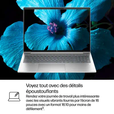 HP ProBook 4 G1i AI Intel Core Ultra 5 225U Ordinateur portable 40,6 cm (16") WUXGA 8 Go DDR5-SDRAM  - PC Portable - visuel 6