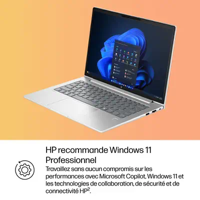 HP ProBook 4 G1i AI Intel Core Ultra 7 255U Ordinateur portable 35,6 cm (14") WUXGA 16 Go DDR5-SDRAM - PC Portable - visuel 7