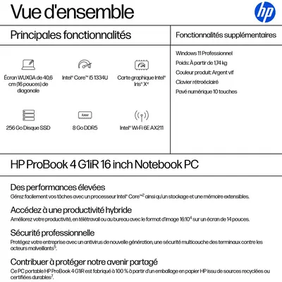 ProBook 4 G1iR 16 inch Notebook PC - HP - PC Portable - visuel 8