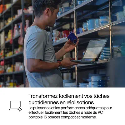 HP ProBook 4 G1iR Intel® Core™ i5 i5-1334U Ordinateur portable 40,6 cm (16") WUXGA 8 Go DDR5-SDRAM 2 - PC Portable - visuel 7