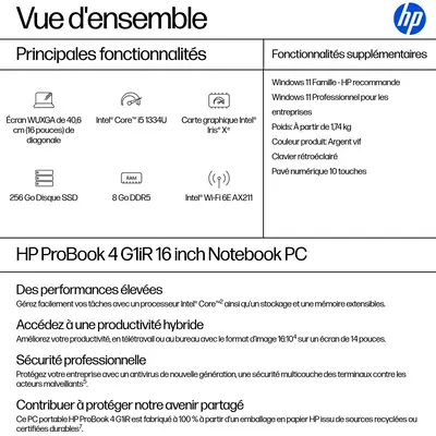 ProBook 4 G1iR 16 inch Notebook PC - HP - PC Portable - visuel 8
