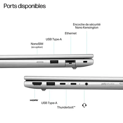 HP AD4E1ET laptop Intel Core Ultra 5 225U 40,6 cm (16") WUXGA 32 Go DDR5-SDRAM Wi-Fi 7 (802.11be) - PC Portable - visuel 6