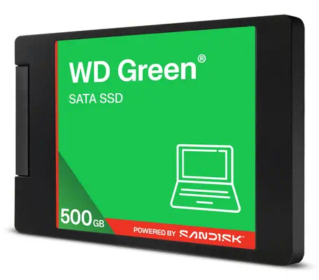 SanDisk Green WDS100T5G0A 500 Go 2.5" Série ATA III 3D NAND - Sandisk - Disque dur SSD - visuel 2