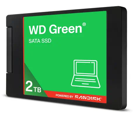 SanDisk Green WDS100T5G0A 2 To 2.5" Série ATA III 3D NAND - Sandisk - Disque dur SSD - visuel 2