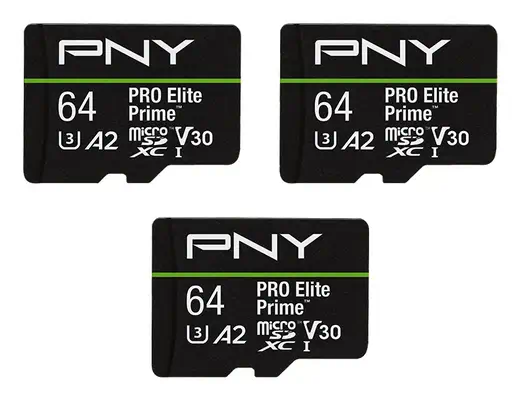 PNY PRO Elite Prime 64 Go MicroSDXC UHS-I Classe 10 - Carte Mémoire - visuel 1