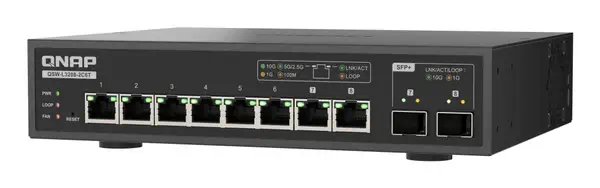 QNAP QSW-L3208-2C6T commutateur réseau Géré L2 10G Ethernet (100/1000/10000) Bureau Noir - Switchs et Hubs - visuel 9