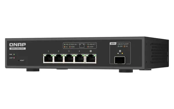 QNAP QSW-L3205-1C4T 4 Géré 10G Ethernet (100/1000/10000) Bureau Noir - Switchs et Hubs - visuel 6