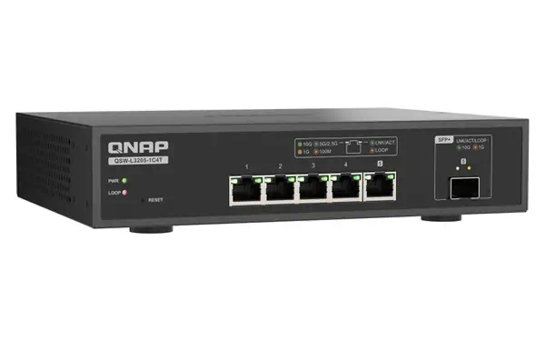 QNAP QSW-L3205-1C4T 4 Géré 10G Ethernet (100/1000/10000) Bureau Noir - Switchs et Hubs - visuel 8