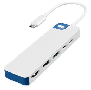 HYPER HD4101BUGL hub & concentrateur USB Type-C 5000 Mbit/s Bleu, Blanc avis