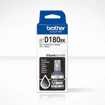 BTD180BK Bouteille d'encre noire originale Brother livraison gratuite