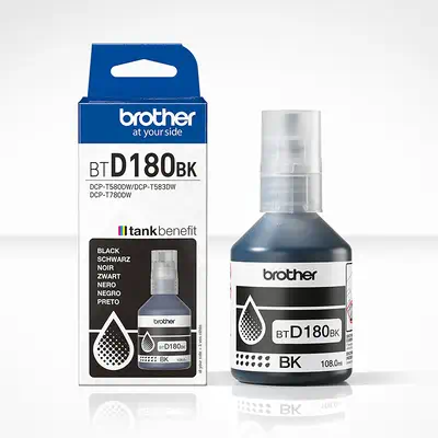 BTD180BK Bouteille d'encre noire originale Brother - Cartouches d'encre - visuel 3