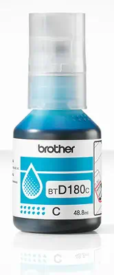 BTD180C Bouteille d'encre cyan originale Brother Brother - visuel 1 - hello RSE - Cycle d'utilisation fiable