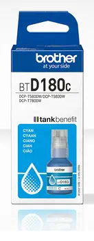Livraison rapide BTD180C Bouteille d'encre cyan originale Brother