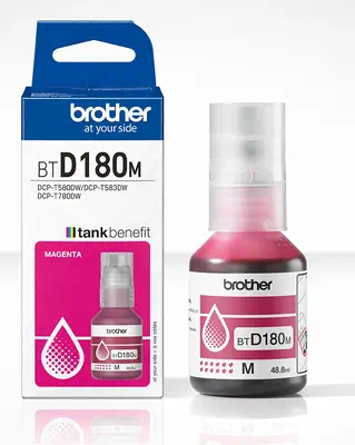 BTD180M Magenta Bouteille d'encre originale Brother Brother - visuel 1 - hello RSE - Capacité élevée