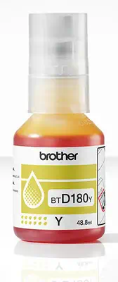 BTD180Y Jaune Bouteille d'encre originale Brother Brother - visuel 1 - hello RSE - Capacité de rendement élevée