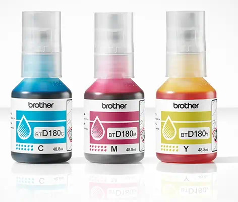 BTD180CLVAL Bouteilles d'encre couleur multipack | 3 couleurs - Brother - Cartouches d'encre - visuel 2