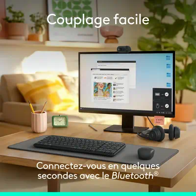 Logitech ERGO 920-013549 clavier Bluetooth AZERTY Français - Clavier - visuel 2