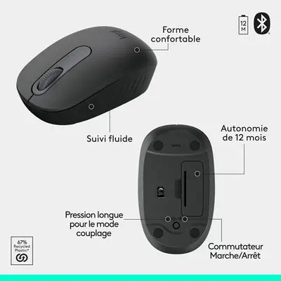 Logitech ERGO 920-013549 clavier Bluetooth AZERTY Français - Clavier - visuel 7
