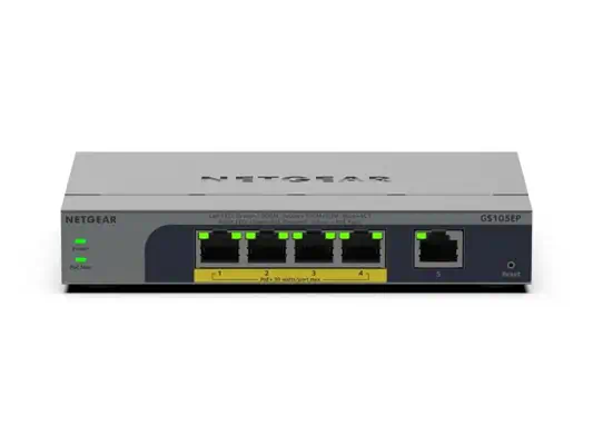 NETGEAR GS105EP Non-géré Gigabit Ethernet (10/100/1000) Connexion Ethernet, supportant l'alimentatio - Netgear - Switchs et Hubs - visuel 2