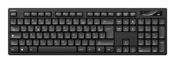 Belkin BBZ010FR clavier Souris incluse Universel RF sans fil AZERTY Français Noir - Pack Clavier, souris - visuel 4