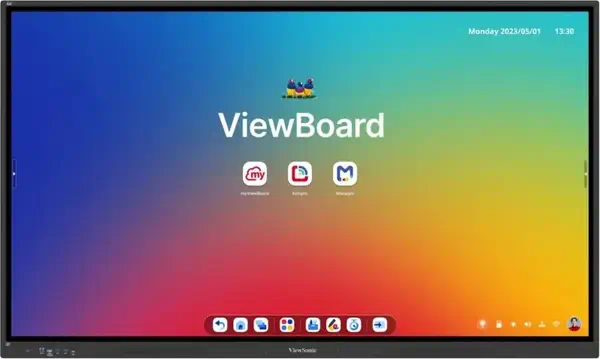 Viewsonic IFP8634 tableau blanc interactif 2,18 m (86") 3840 x 2160 pixels Écran tactile Noir - Affichage dynamique - visuel 2