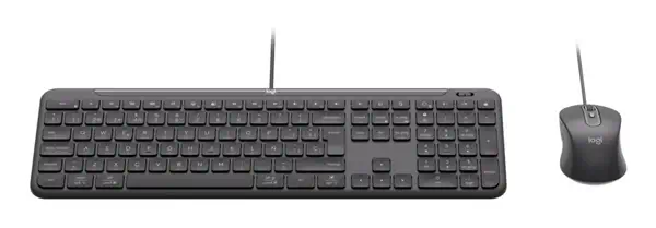Logitech 920-013347 clavier Souris incluse maison/bureau USB QWERTY Nordique Graphite - Clavier - visuel 2