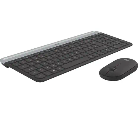 Logitech 920-009188 clavier Souris incluse Universel RF sans fil QWERTZ Allemand Graphite - Clavier - visuel 5