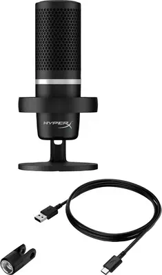 HyperX DuoCast - microphone USB (noir) - Éclairage RGB - Clavier - visuel 4