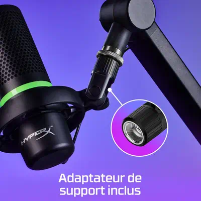 HyperX DuoCast - microphone USB (noir) - Éclairage RGB - Clavier - visuel 9