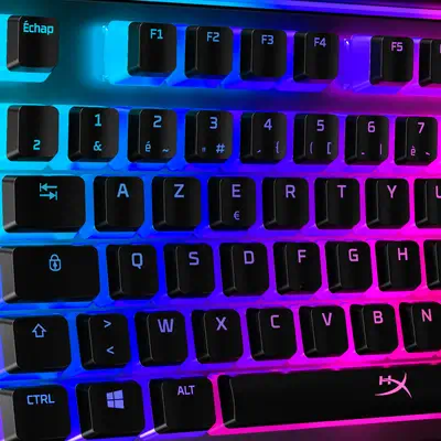 HyperX Pudding Keycaps - Full Key Set - ABS - Black (FR Layout) - Clavier - visuel 1
