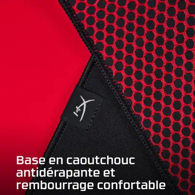 Tapis HyperX Pulsefire – Tapis de souris de Hyper - visuel 1 - hello RSE - Base antidérapante en caoutchouc et rembourrage confortable