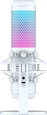HyperX QuadCast S - Microphone USB (gris-blanc) - Éclairage RVB - Clavier - visuel 5