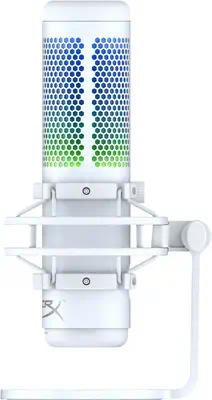 HyperX QuadCast S - Microphone USB (gris-blanc) - Éclairage RVB - Clavier - visuel 3