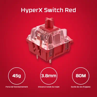 HyperX Alloy Origins Core PBT HX Red - Clavier de jeu mécanique - visuel 5