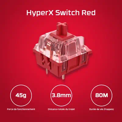 HyperX Alloy Origins Core PBT HX Red - Clavier de jeu mécanique - visuel 3