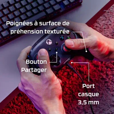 HyperX Clutch Gladiate - Manette de jeu filaire - Xbox - Clavier - visuel 8