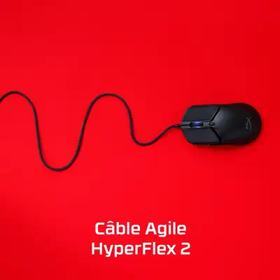 HyperX Pulsefire Haste 2 - Souris gaming (blanc) - Clavier - visuel 8