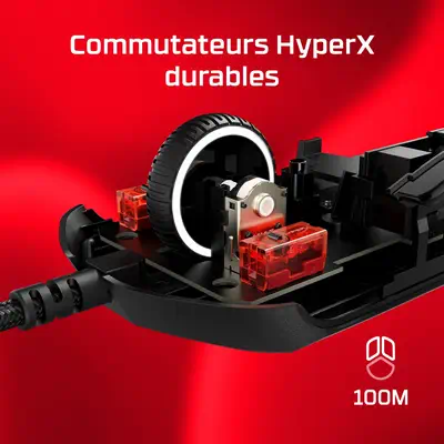 HyperX Pulsefire Haste 2 - Souris gaming (blanc) Hyper - visuel 1 - hello RSE - Capteur HyperX 26K incroyablement précis