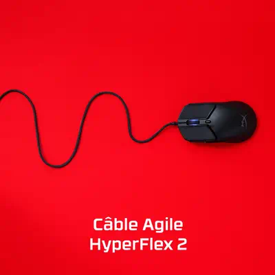 HyperX Pulsefire Haste 2 - Souris gaming (blanc) - visuel 10