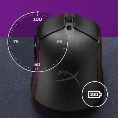 HyperX Pulsefire Haste 2 - Souris sans fil gaming (blanc) - visuel 5