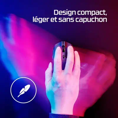 HyperX Pulsefire Haste 2 - Souris sans fil gaming (blanc) - Clavier - visuel 5