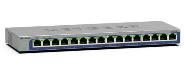 NETGEAR GS116 Non-géré L2 Gigabit Ethernet (10/100/1000) Noir - Netgear - Switchs et Hubs - visuel 3