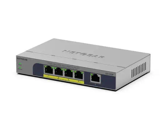 NETGEAR GS105P Non-géré Gigabit Ethernet (10/100/1000) Connexion Ethernet, supportant l'alimentation - Netgear - Switchs et Hubs - visuel 3