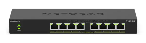 NETGEAR GS308LP Non-géré Gigabit Ethernet (10/100/1000) Connexion Ethernet, supportant l'alimentatio - Netgear - Switchs et Hubs - visuel 2