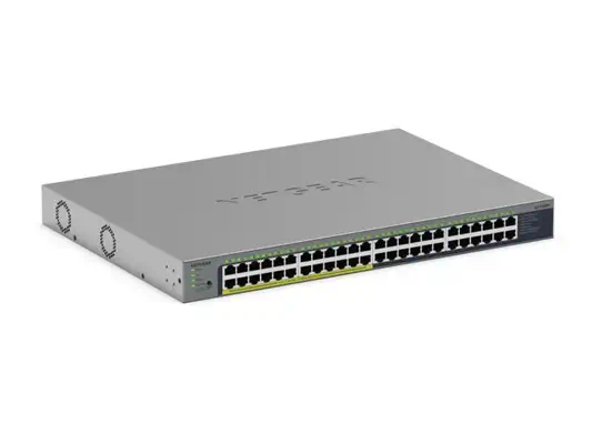 NETGEAR GS748PP Non-géré Gigabit Ethernet (10/100/1000) Connexion Ethernet, Netgear - visuel 1 - hello RSE - Connectivité flexible