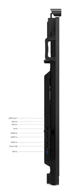 Lenovo ThinkVision T65 écran plat de PC 165,1 cm (65") 3840 x 2160 pixels 4K Ultra HD LED Écran tact - Ecran Numérique Interactif - visuel 4