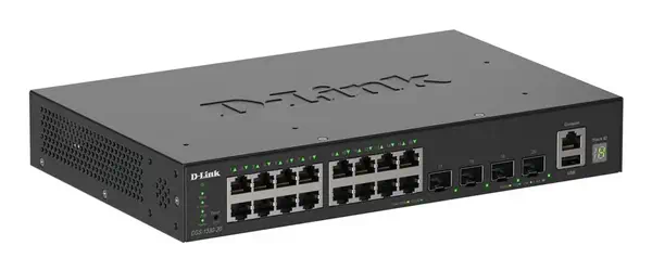 D-Link DGS-1530-20/E commutateur réseau Géré L2 Gigabit Ethernet (10/100/1000) Noir - Switchs et Hubs - visuel 1